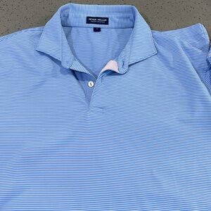 Peter Millar blue polo size L with Whisper Rock logo (Scottsdale, AZ)